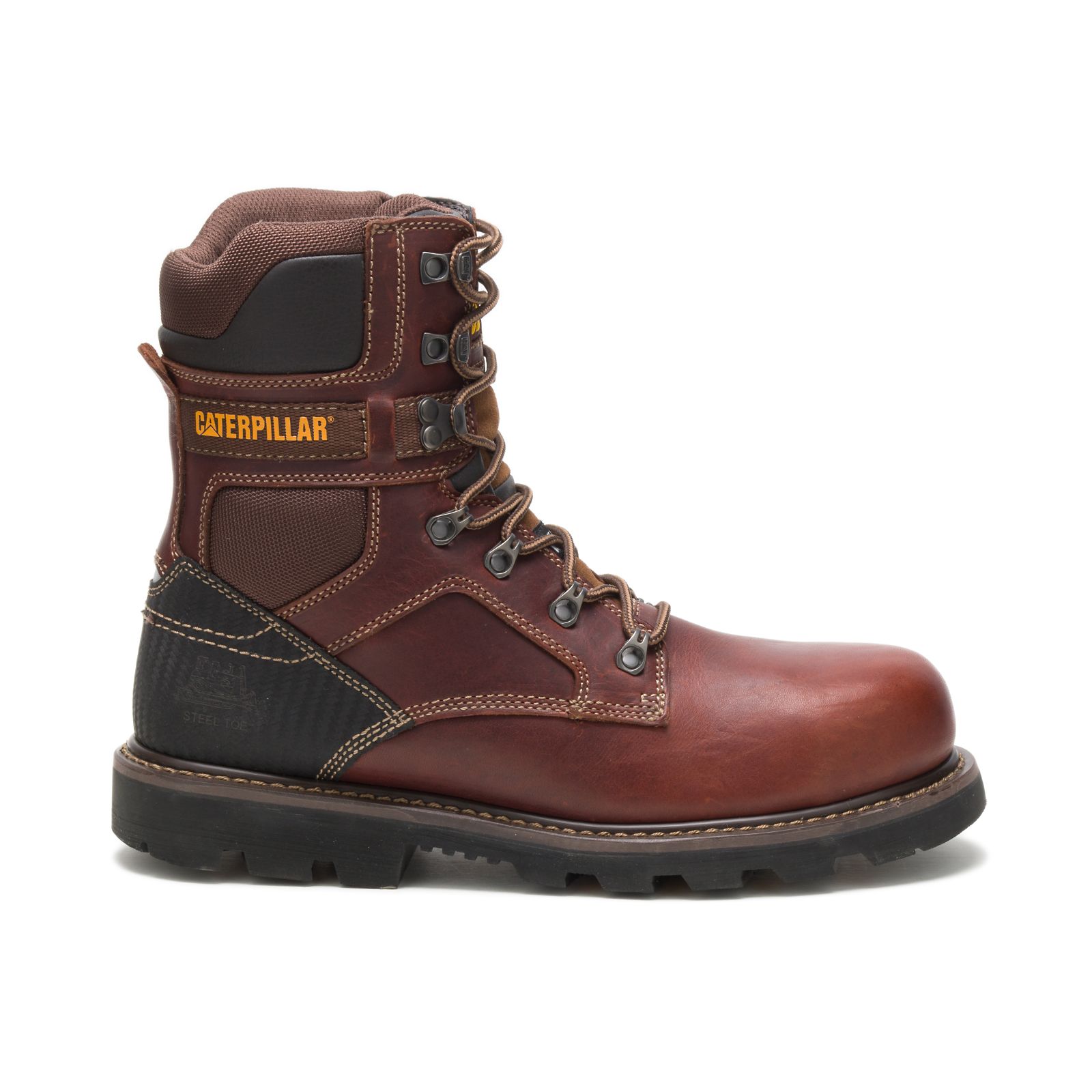 Caterpillar Boots Pakistan - Caterpillar Indiana 2.0 Steel Toe Mens Work Boots Brown (208173-UVC)